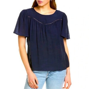 Nanette Lepore Chic Romantic Curbed
Yoke flutter sleeves Boho Flowy small NWT